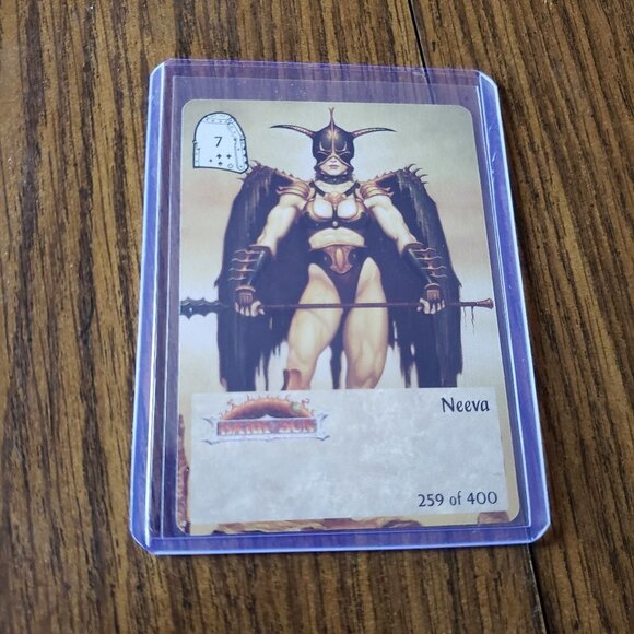TSR Spellfire CCG 1st Ed. Neeva Hero Card #259 of 400 Dark Son - Picture 2 of 3